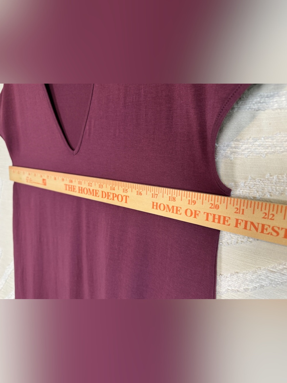 Universal Standard Women’s Iconic Geneva V-Neck Dress Acai Maroon XS 10 12 Maxi - Picture 6 of 7